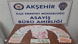 Akşehir’de kumara 9 bin TL ceza 