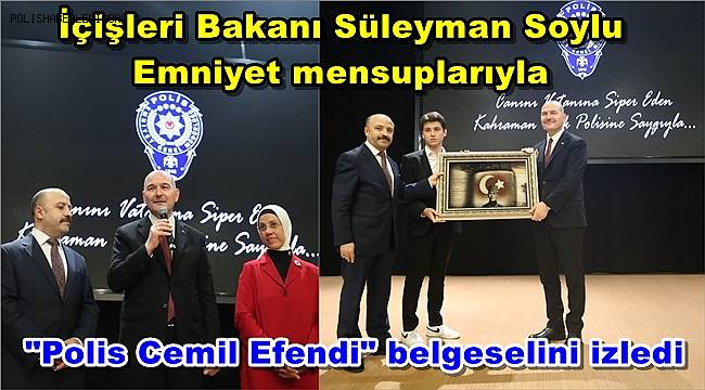 Bakan Soylu, Emniyet mensuplarıyla 