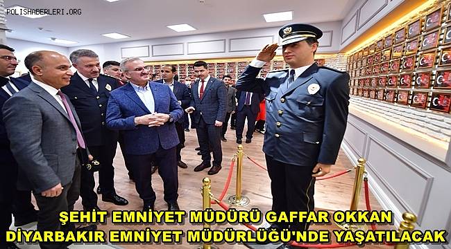 DİYARBAKIR EMNİYET MÜDÜRLÜĞÜ GİRİŞİNE GAFFAR OKKAN'IN BALMUMU HEYKELİ KOYULDU