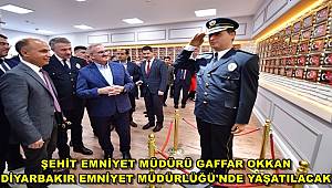 DİYARBAKIR EMNİYET MÜDÜRLÜĞÜ GİRİŞİNE GAFFAR OKKAN'IN BALMUMU HEYKELİ KOYULDU