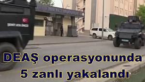 Gaziantep'te DEAŞ operasyonunda 5 zanlı yakalandı