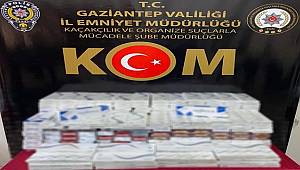 Gaziantep'te otomobilin her yerinden kaçak sigara çıktı 