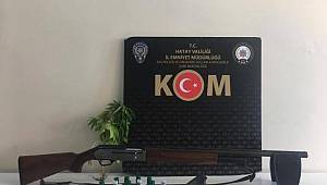 Hatay'da çiftlik evinde silah ve fişek bulunan zanlı gözaltına alındı 