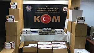 Hatay’da kaçak makaron ve sigara operasyonu