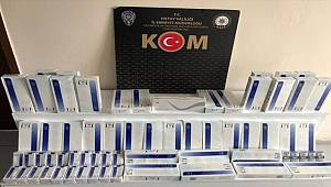 Hatay'da motosiklette 460 paket kaçak sigara bulundu 