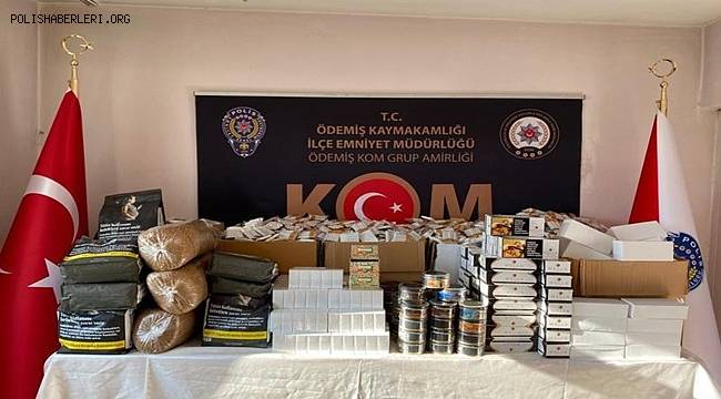 İzmir’de polisten kaçak sigaraya geçit yok 