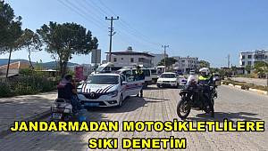 Jandarmadan motosikletlilere sıkı denetim