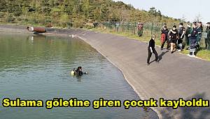 Kocaeli’de sulama göletine giren çocuk kayboldu