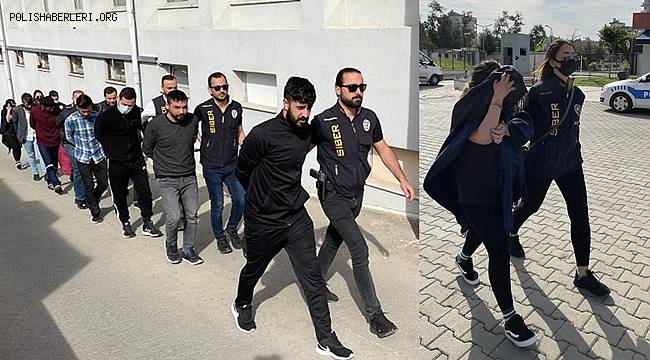 Köpek satışı ilanıyla dolandırıcılık yaptığı öne sürülen 8 zanlı tutuklandı 