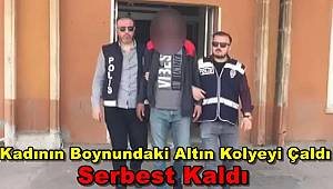 Mardin'de Kadının Boynundaki Altın Kolyeyi Çaldı Serbest Kaldı