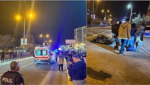 Mardin'de motosiklet yolun karşısına geçmeye çalışan yayaya çarptı