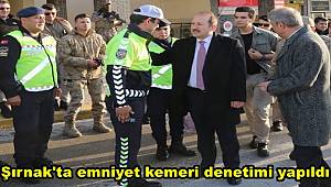 Şırnak'ta emniyet kemeri denetimi yapıldı