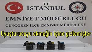 Uyuşturucuyu ekmeğin içine gizlemişler