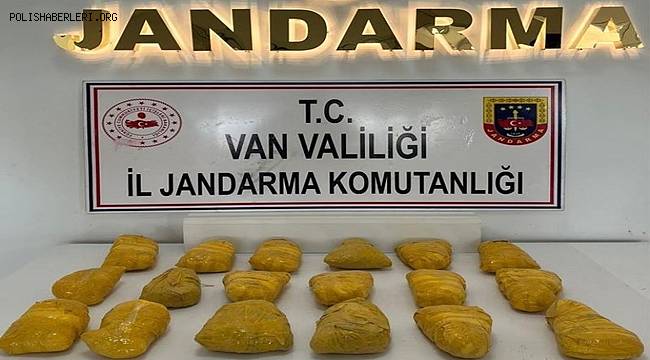 Van’da 14 kilo 500 gram eroin ele geçirildi