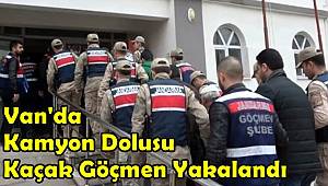 Van'da Kamyon Dolusu Kaçak Göçmen Yakalandı  