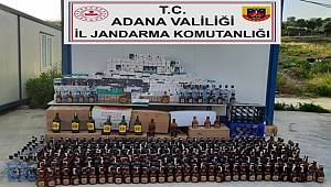 Adana'da Jandarmadan Kaçak Alkol Operasyonu