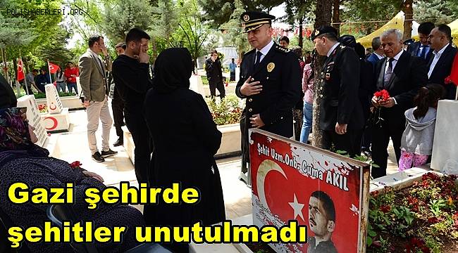 Gazi kentte şehitler unutulmadı 