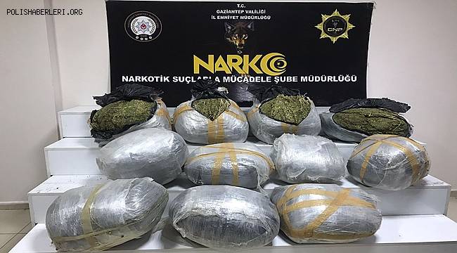 Gaziantep'te 111 kilogram uyuşturucu ele geçirildi