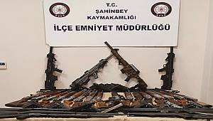 Gaziantep'te kaçak silah çetesi çökertildi: 46 silah ele geçirildi 