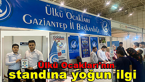 Gaziantep'te Ülkü Ocakları'nın standına yoğun ilgi!