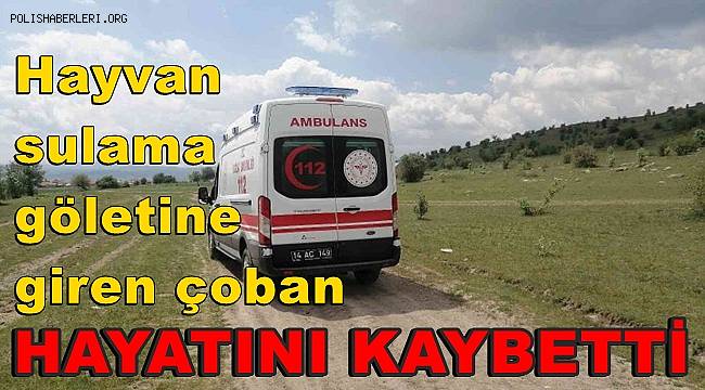 Hayvan sulama göletine giren çoban hayatını kaybetti