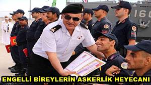 Mersin'de engelli bireylerin askerlik heyecanı
