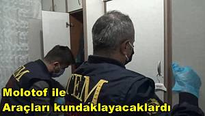Mersin'de molotofkokteylli eylem hazırlığındaki 2 terör örgütü üyesi yakalandı