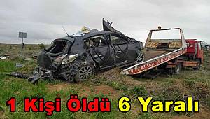 Nişana giden aile Yozgat’ta kaza yaptı, 1 ölü, 6 yaralı