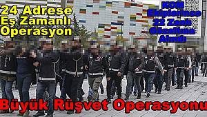 Şanlıurfa merkezli rüşvet operasyonuna 22 gözaltı