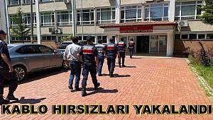 Ulus ilçesinde kablo hırsızları yakalandı 