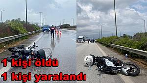 Adana'da bariyere çarpan motosikletteki 1 kişi öldü, 1 kişi yaralandı 