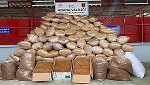 Adana'da Kaçak Kıyılmış Tütün Ele Geçirildi