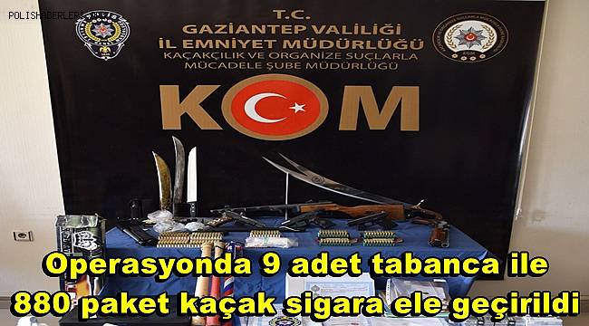 Gaziantep merkezli 3 ilde organize suç örgütü operasyonuna 10 gözaltı