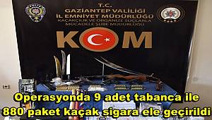 Gaziantep merkezli 3 ilde organize suç örgütü operasyonuna 10 gözaltı