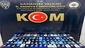 Gaziantep'te 186 adet kaçak cep telefonu ele geçirildi 