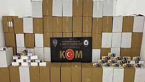 Gaziantep'te 5 milyon 460 bin boş makaron ele geçirildi 