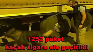 Gaziantep'te bin 252 paket kaçak sigara ele geçirildi