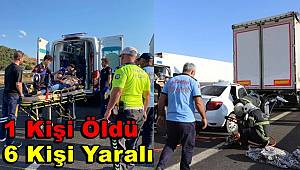 Gaziantep'te tırla otomobilin çarpıştığı kazada 1 kişi yaşamını yitirdi