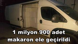 Kocaeli’de 1 milyon 900 adet makaron ele geçirildi 