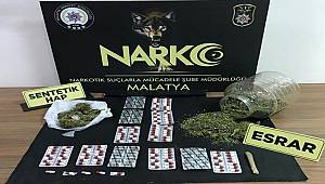 Malatya'da uyuşturucu operasyonlarında 4 zanlı tutuklandı 