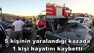Mardin'de 5 kişinin yaralandığı kazada 1 kişi hayatını kaybetti