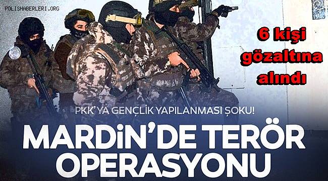 Mardin'de PKK'nın 'gençlik yapılanması'na operasyon, 6 gözaltı 