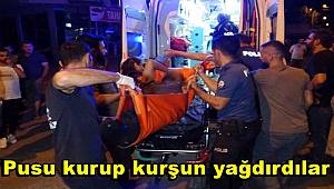 Pusu kurdukları kişi balkona çıkınca kurşun yağdırdılar 