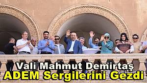 Vali Demirtaş, ADEM Sergilerini Gezdi
