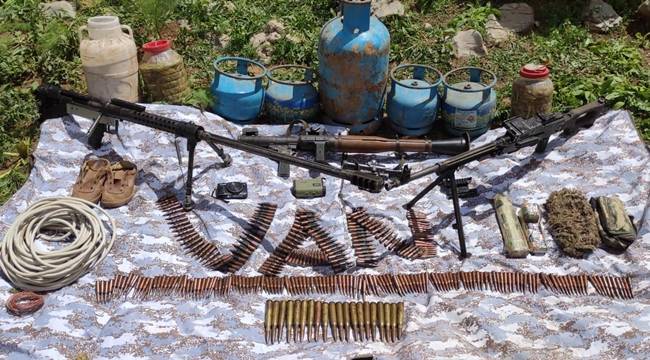 Van'da PKK'ya ait silah ve mühimmat ele geçirildi 
