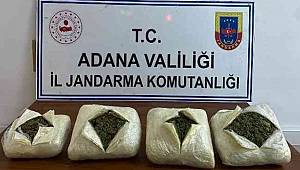 Adana'da 25 kilo 700 gram esrar ele geçirildi
