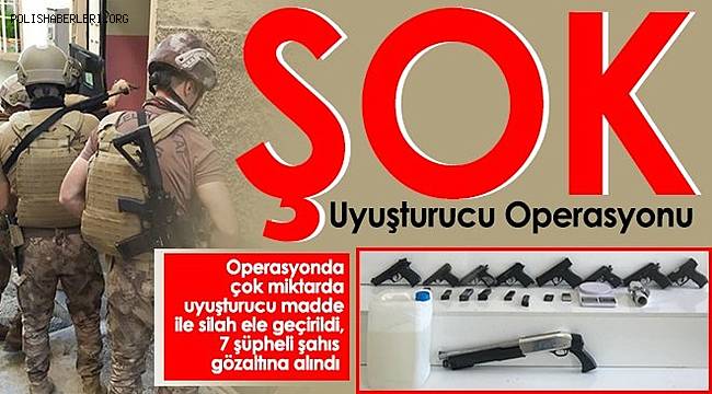 Gaziantep'te 18 ikamete yönelik şok uyuşturucu operasyonu 