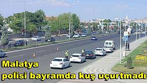 Malatya polisi bayramda kuş uçurtmadı