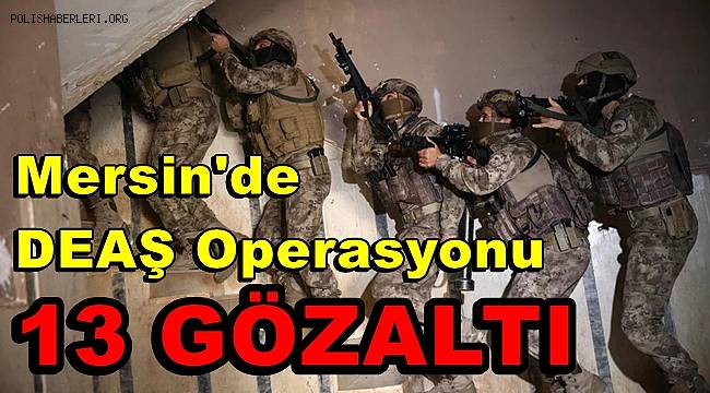 Mersin'de DEAŞ'a şafak operasyonu, 13 gözaltı 