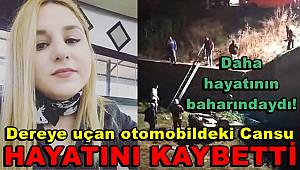 Otomobilin dere yatağına düşmesi sonucu 28 yaşındaki genç kız hayatını kaybetti
